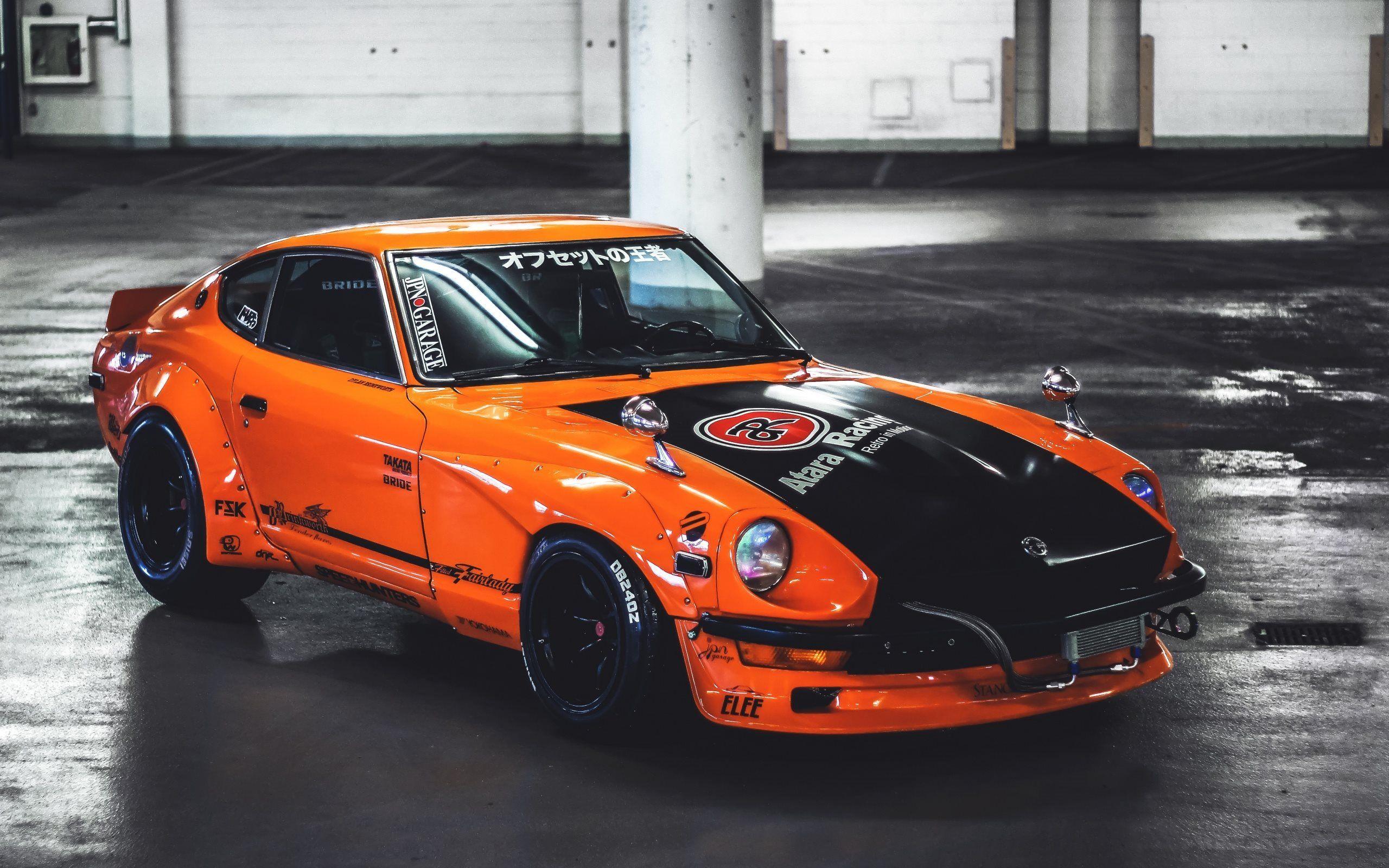 2560x1600 Download wallpaper Nissan 240z, classic sports car, tuning