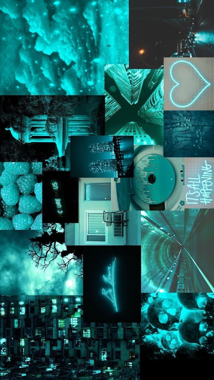 736x1308 Dark Teal Aesthetic Desktop Wallpaper