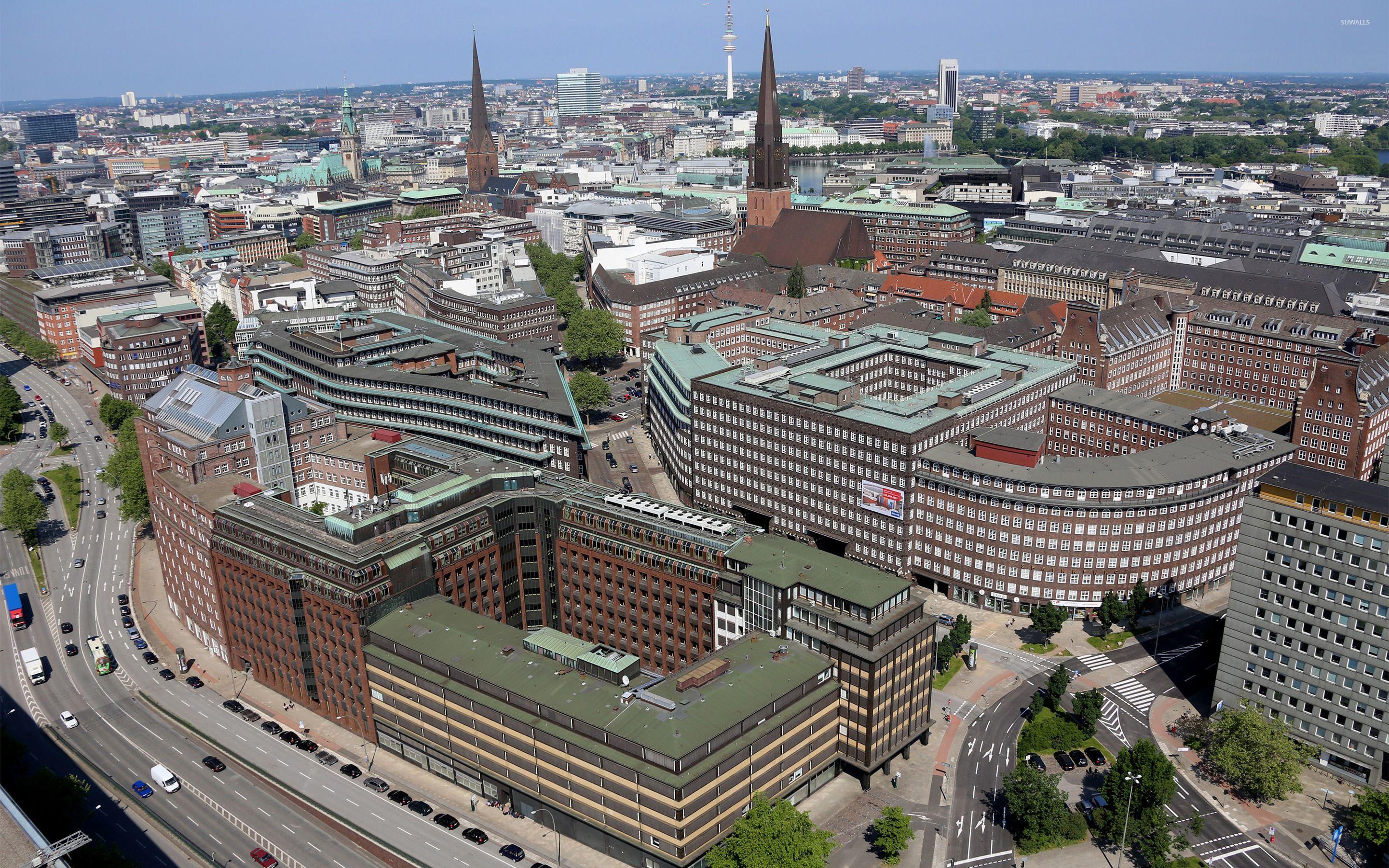 2880x1800 Kontorhaus District in Hamburg wallpaper wallpaper