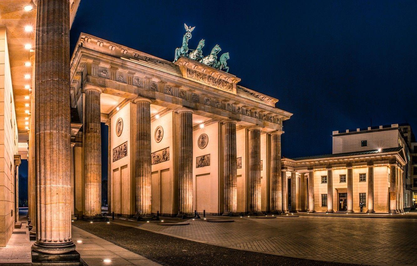 1332x850 Wallpaper night, the city, Germany, lighting, area