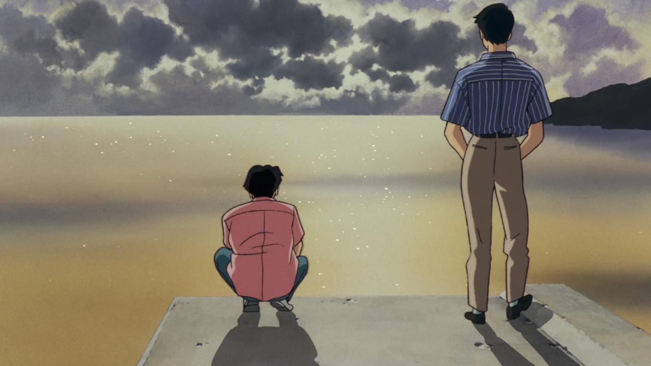 1280x720 Vintage Ocean Waves Anime Wallpaper