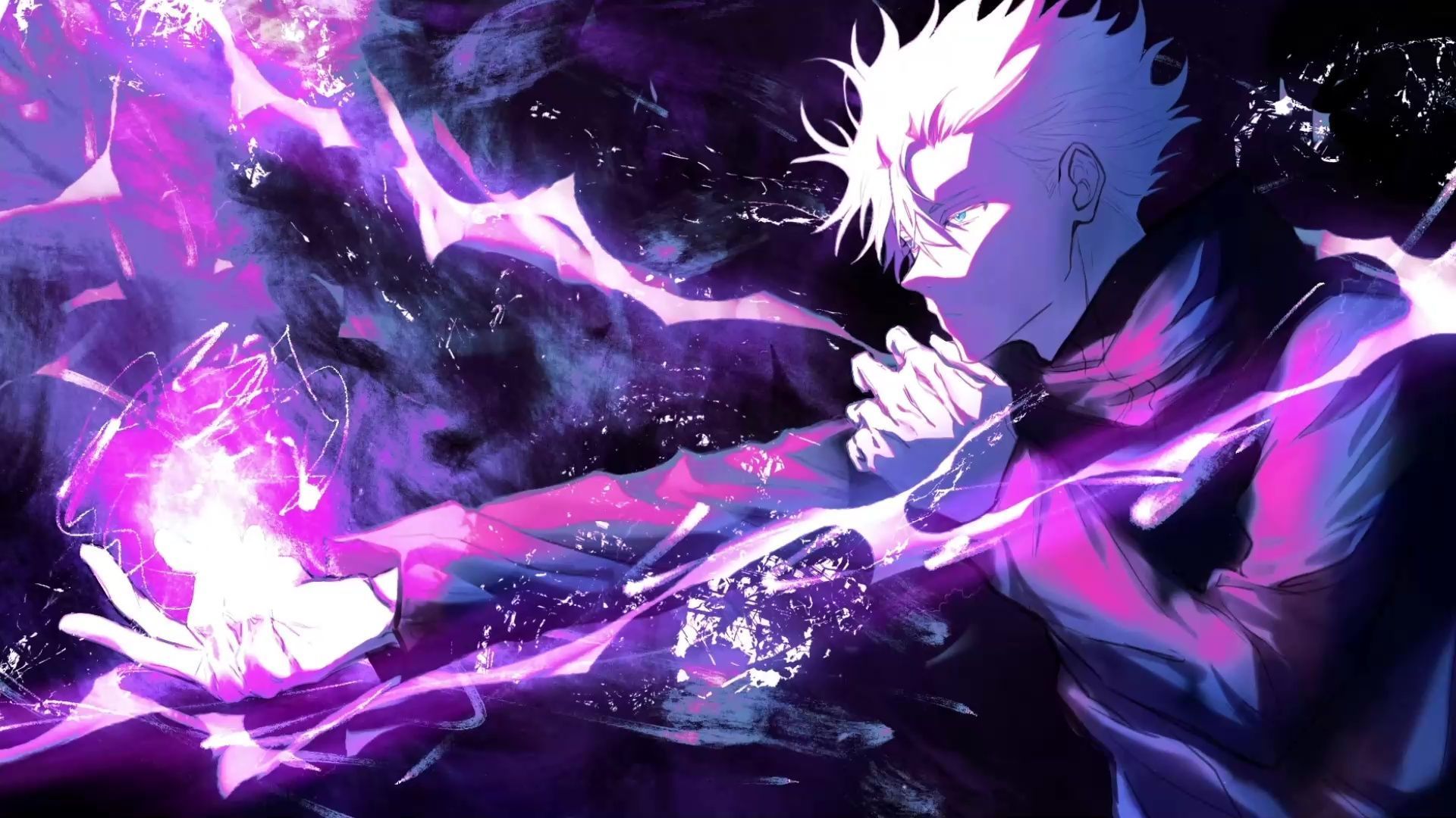1920x1080 Gojo Satoru Hollow Purple Jujutsu