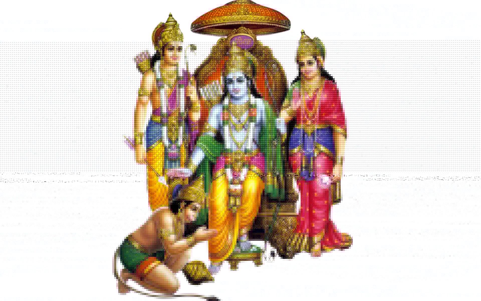 1920x1200 Lord Sriram With Goddess Sita And Lord