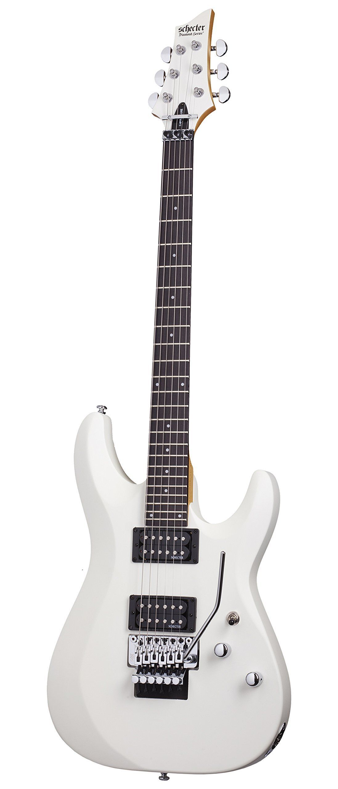 1097x2560 Schecter C 6 FR Deluxe Electric Guitar (Satin White)