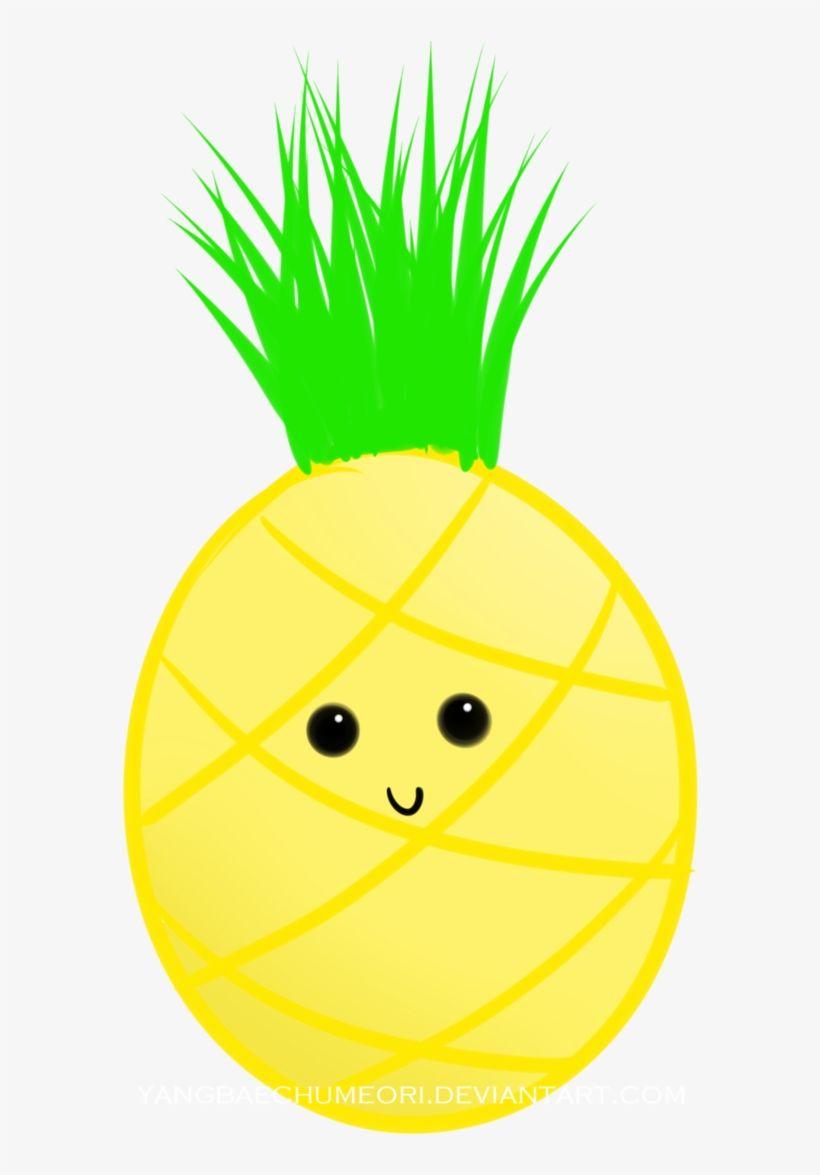 820x1175 Transparent Pineapple Kawaii Kawaii Png