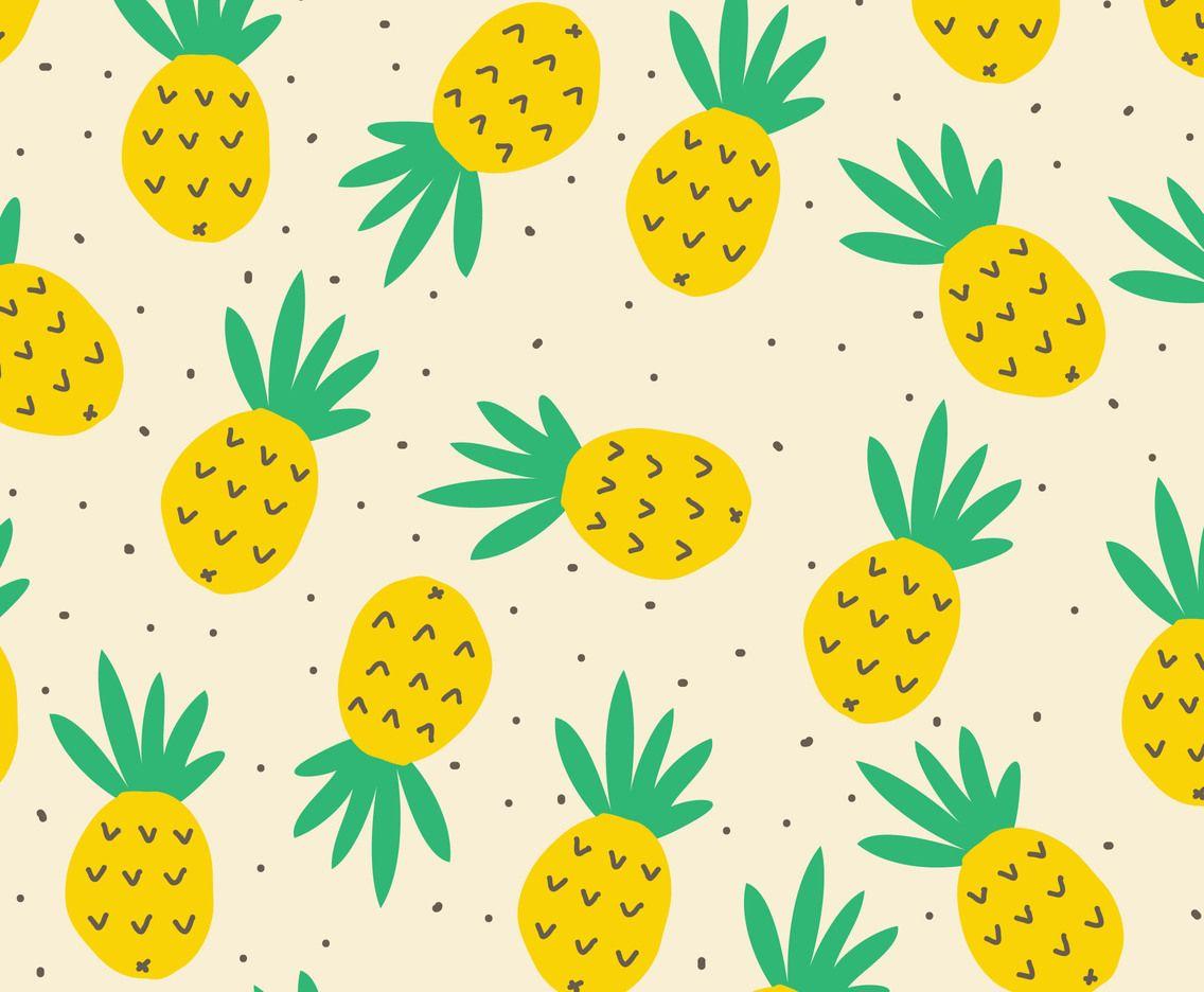 1136x936 Funny Pineapple Pattern Vector Art & Graphics