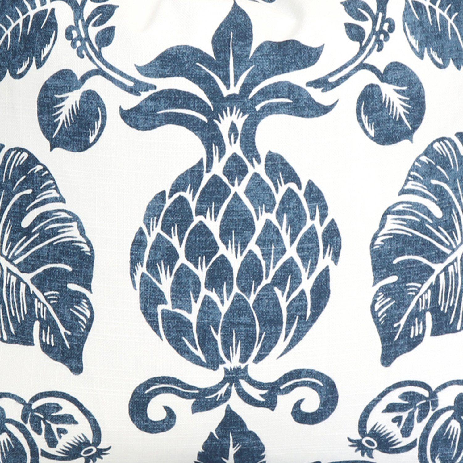 1500x1500 Hawaiian Pineapple Blue / 4x4 inch Fabric Swatch