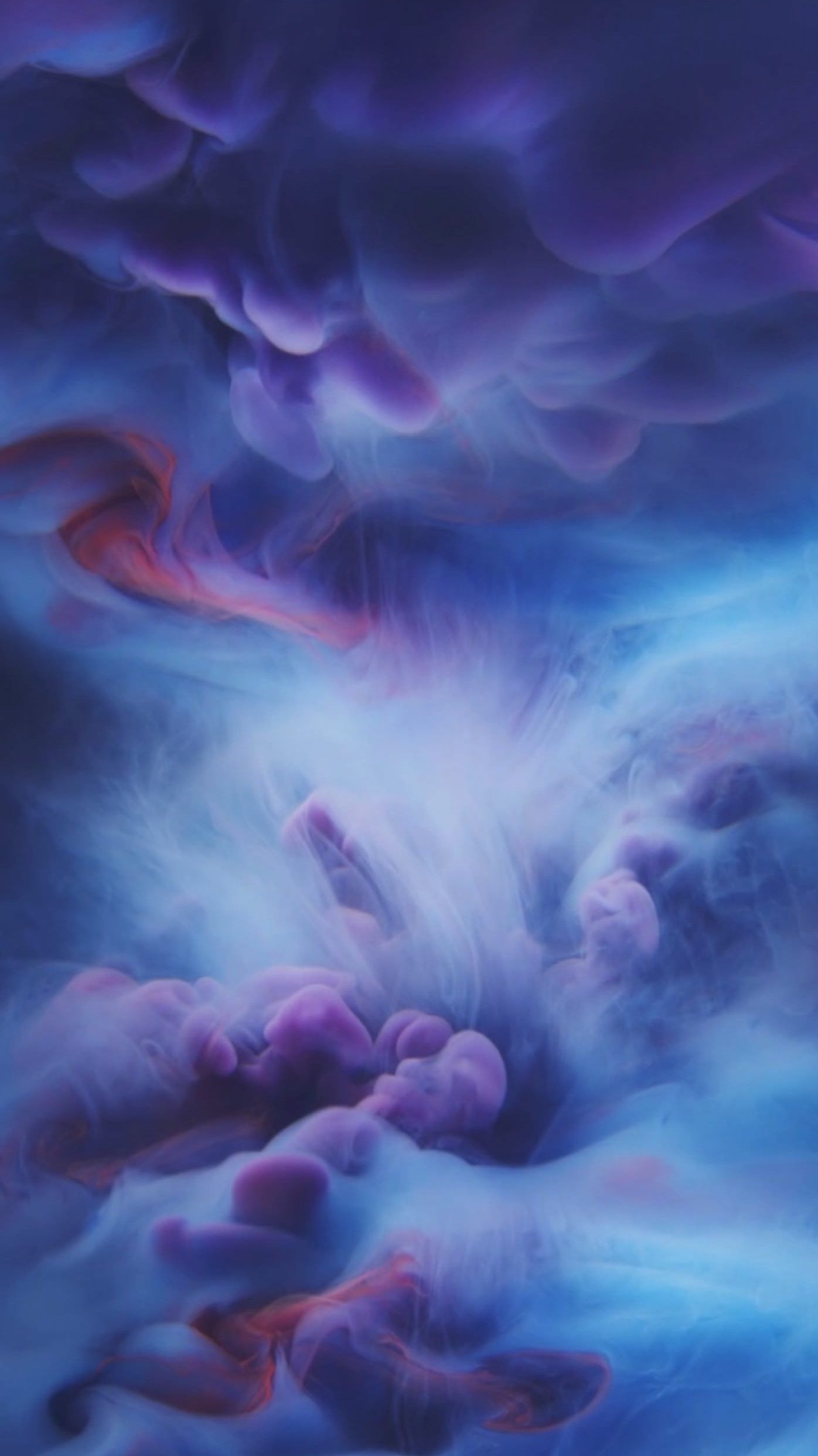 1396x2484 Blue Fog Wallpaper