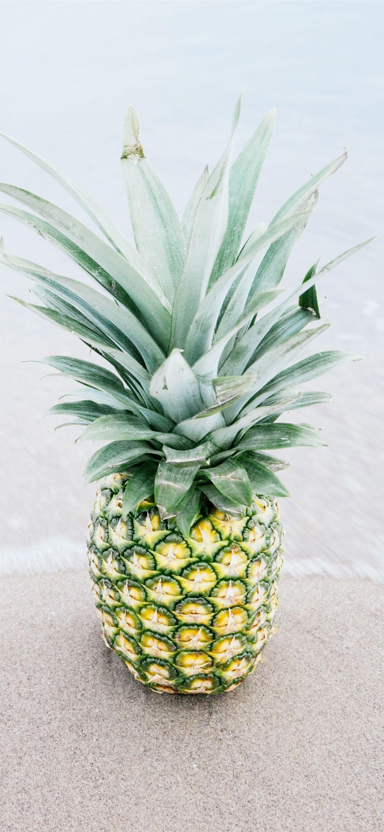 1242x2688 Beach, sea, pineapple, fruit 1242x2688 iPhone XS Max