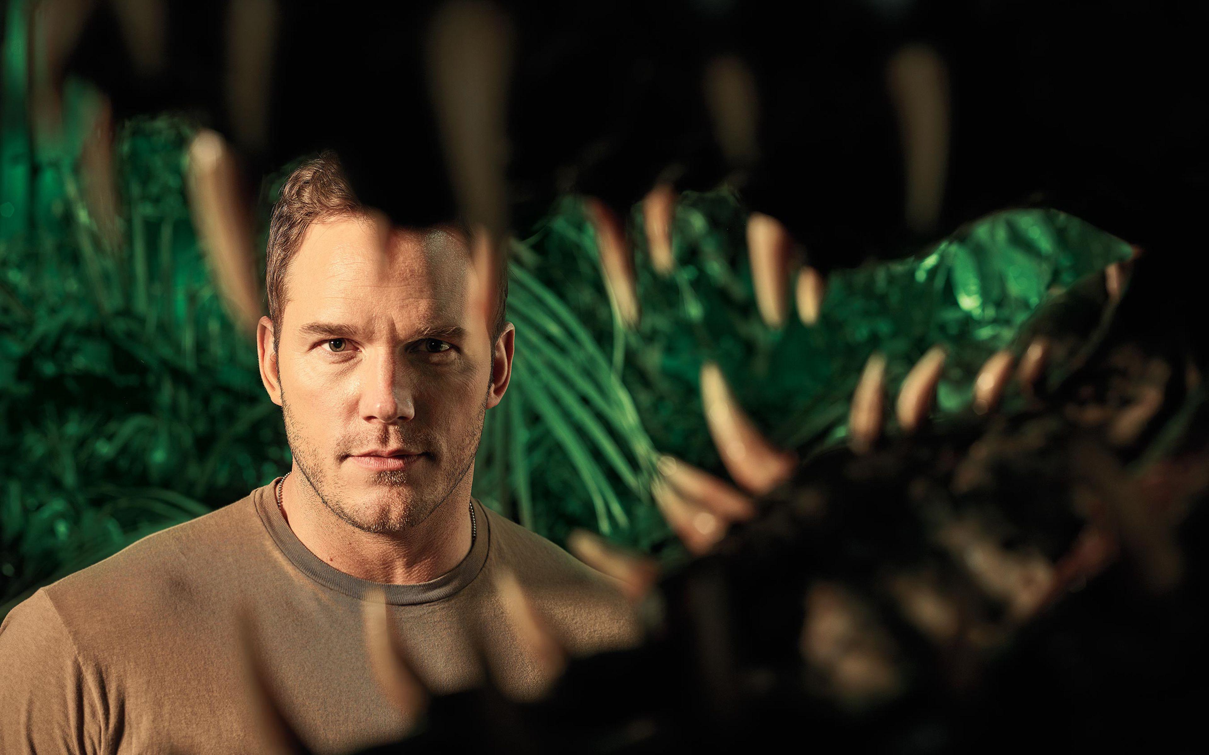 3840x2400 Chris Pratt Photo Jurassic World Fallen Kingdom Wallpaper