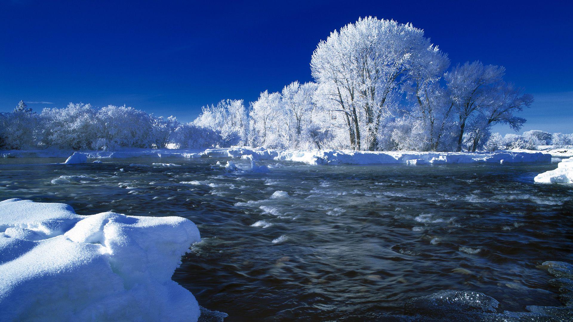 Winter River Wallpapers - Top Free Winter River Backgrounds ...