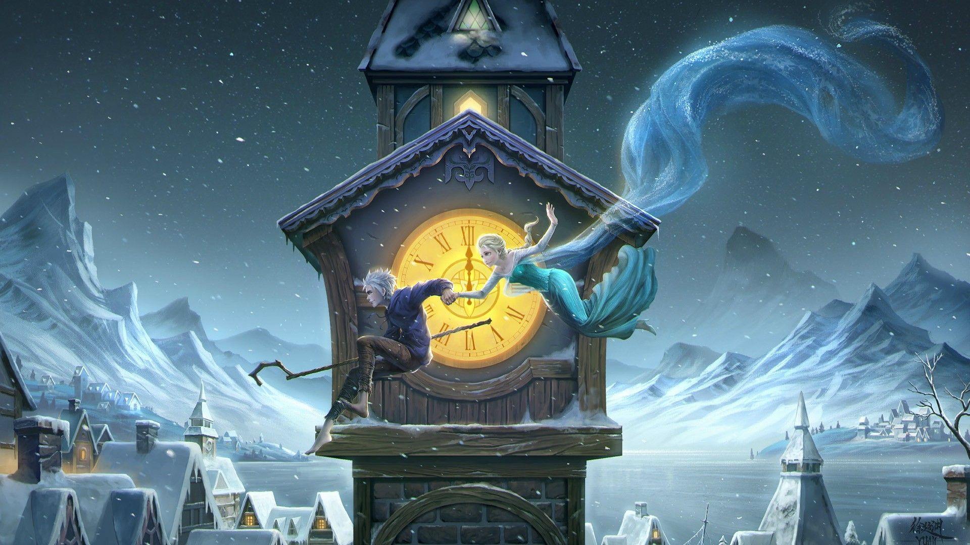 1920x1080 Jack Frost And Elsa Laptop Full HD 1080P HD 4k