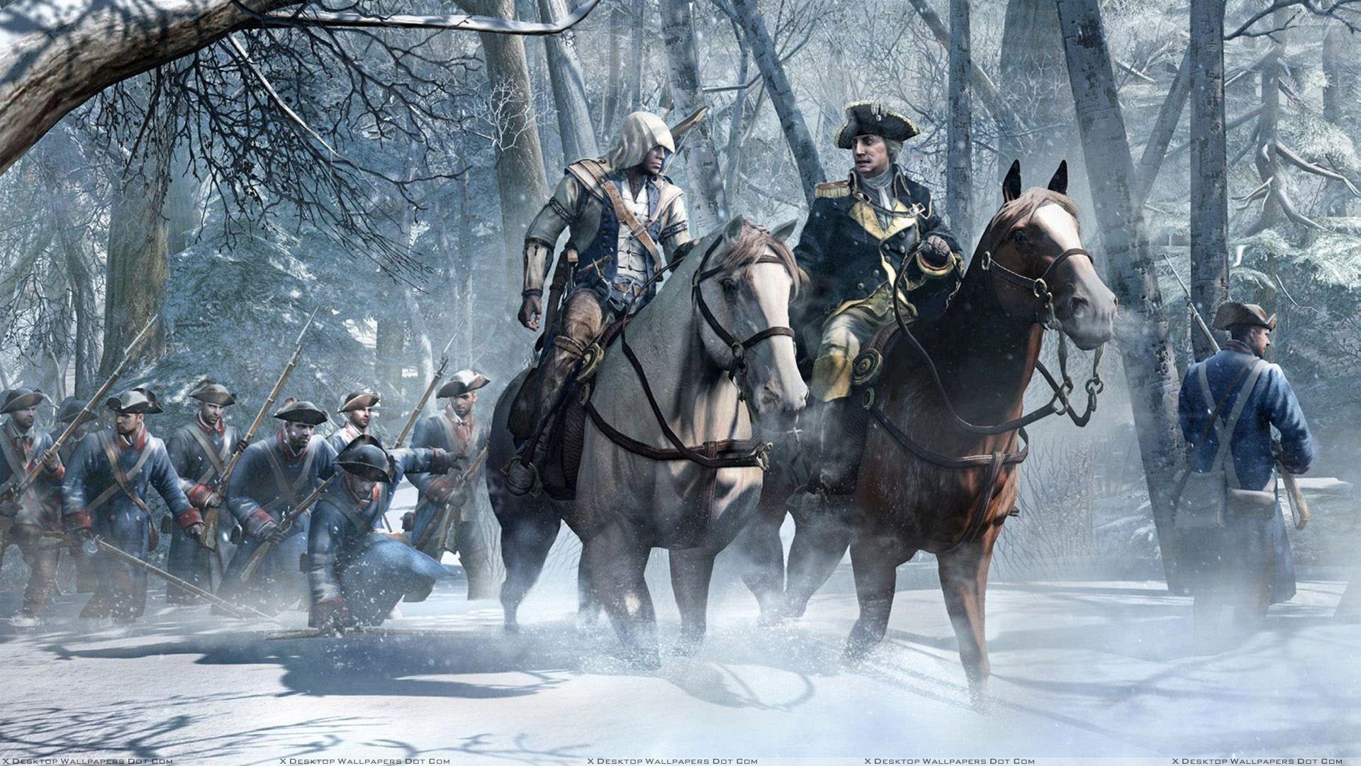 1920x1080 Winter Horse Wallpaper