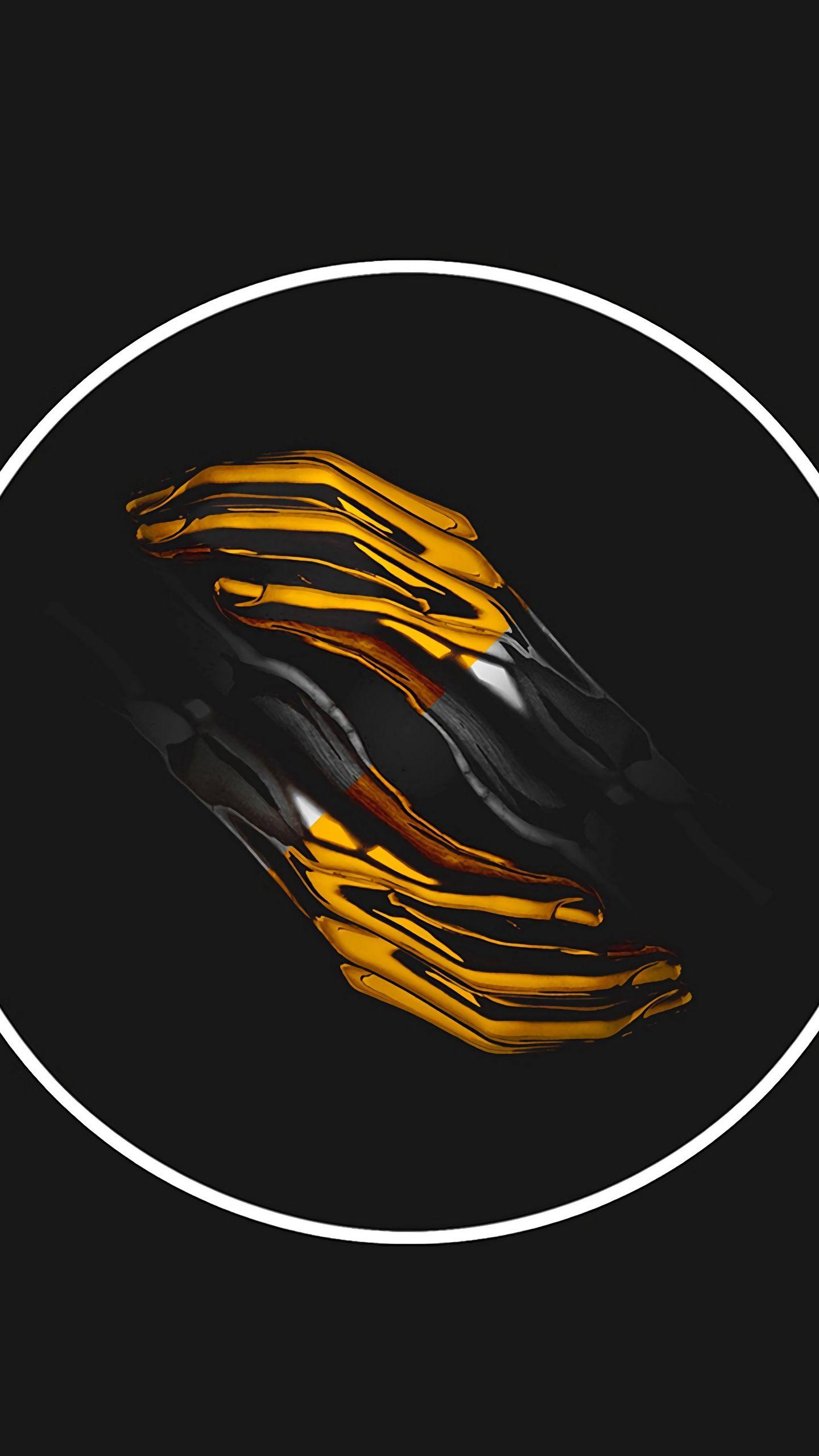 1440x2560 Download wallpaper 1440x2560 hands, circle, dark, golden