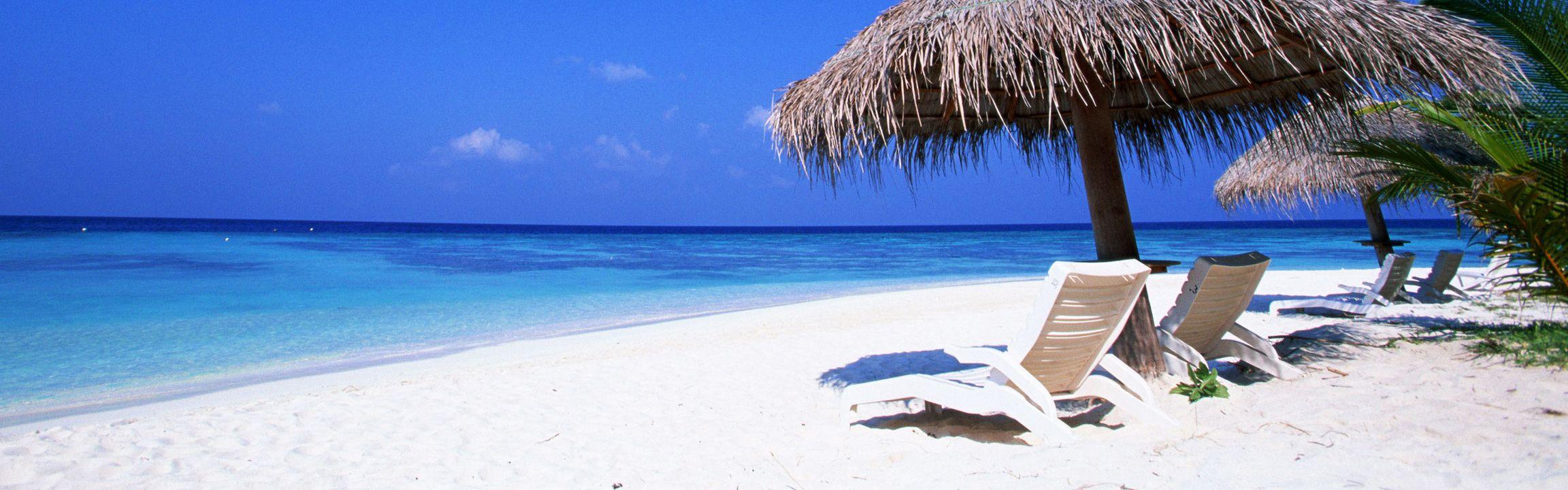 2304x720 Dual Monitor Wallpaper Beach (image in Collection)