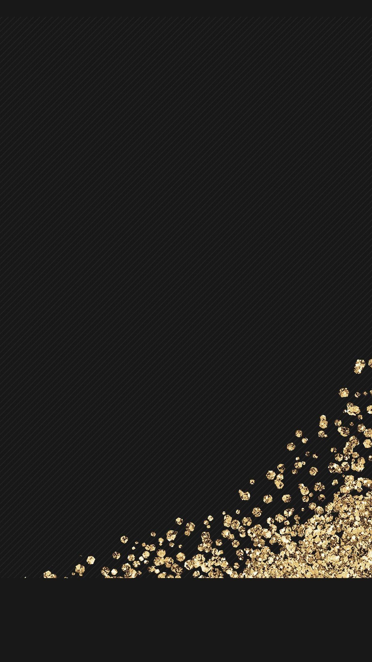 1242x2208 Gold Glitter Wallpaper Free Download Dark Wallpaper