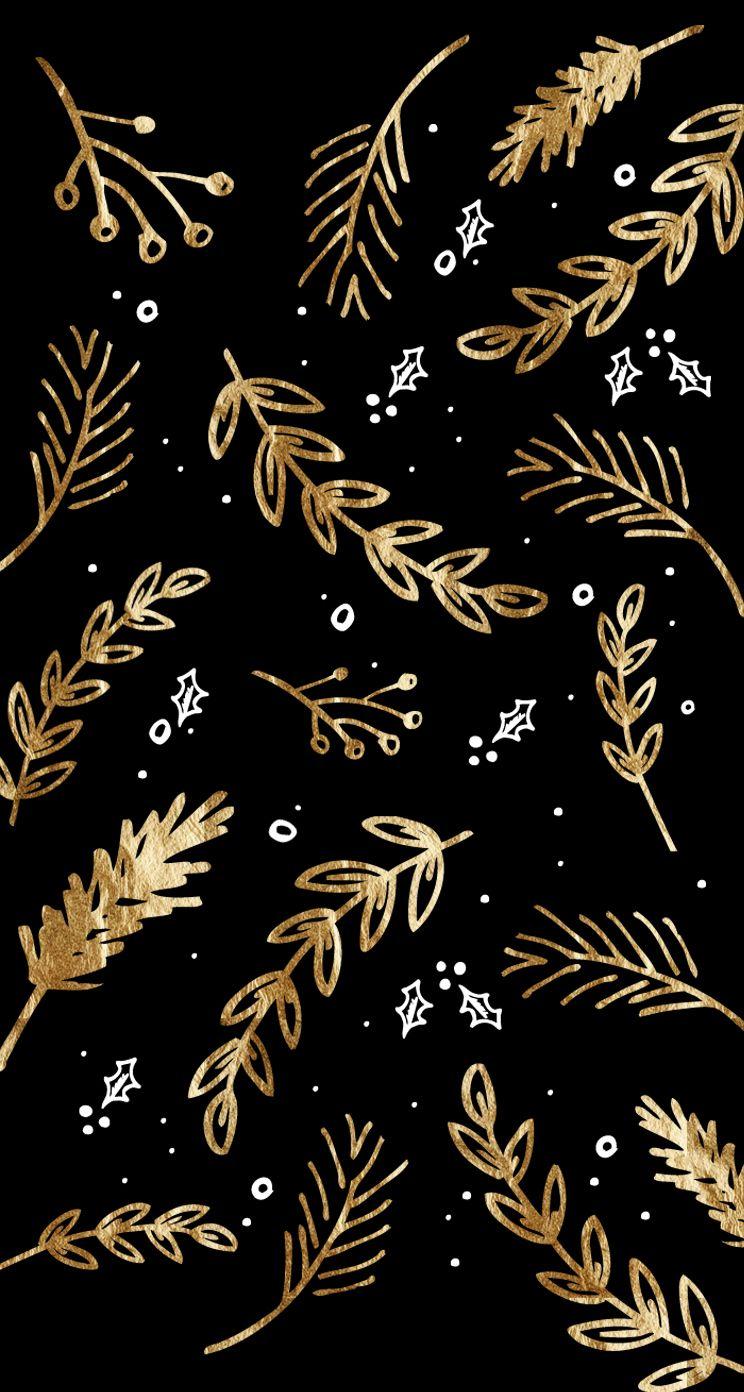 744x1392 Gold Wallpaper For Phone