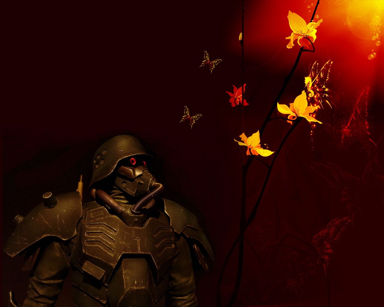 1280x1024 Armor Butterfly Jin Roh.