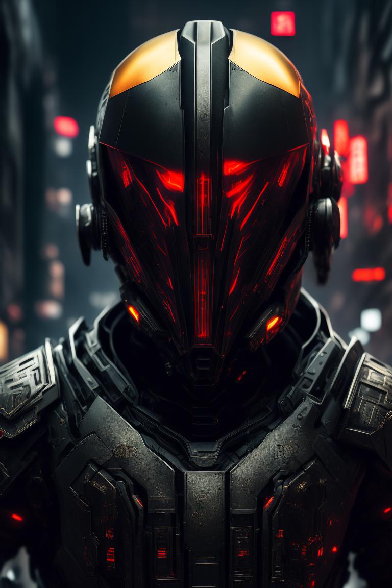 768x1152 LoreCannon: Black Armored Suit, Jin Roh