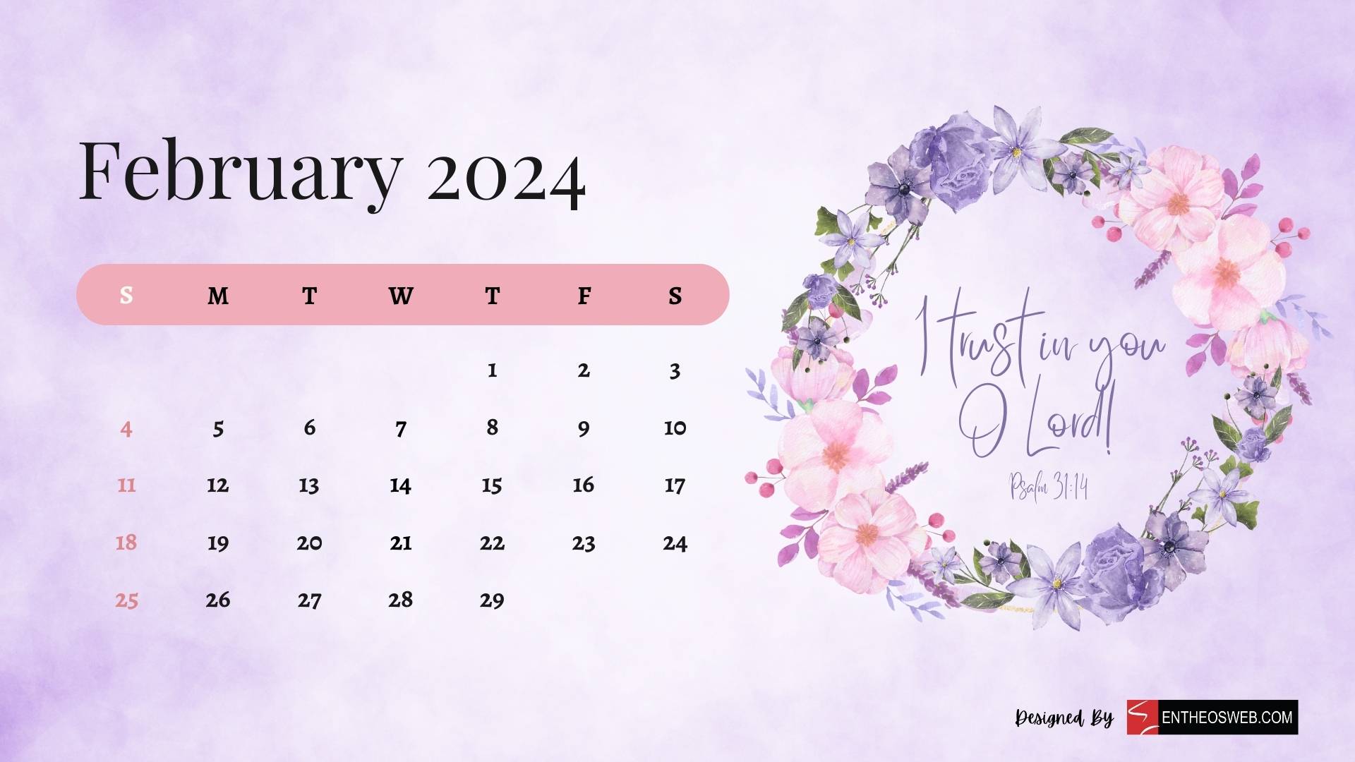 1920x1080 Christian Calendar Wallpaper