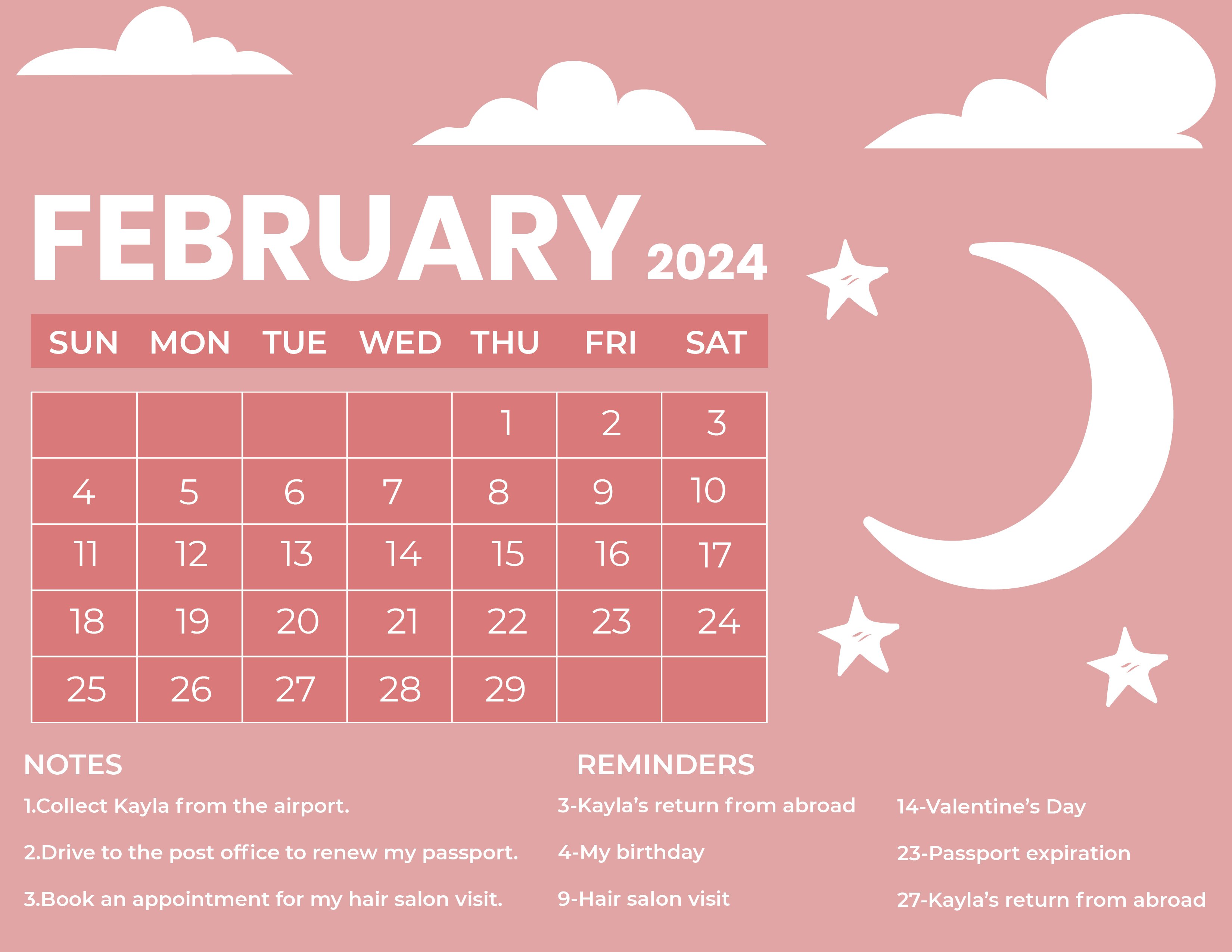 February 2024 Calendar Wallpapers Top Free February 2024 Calendar