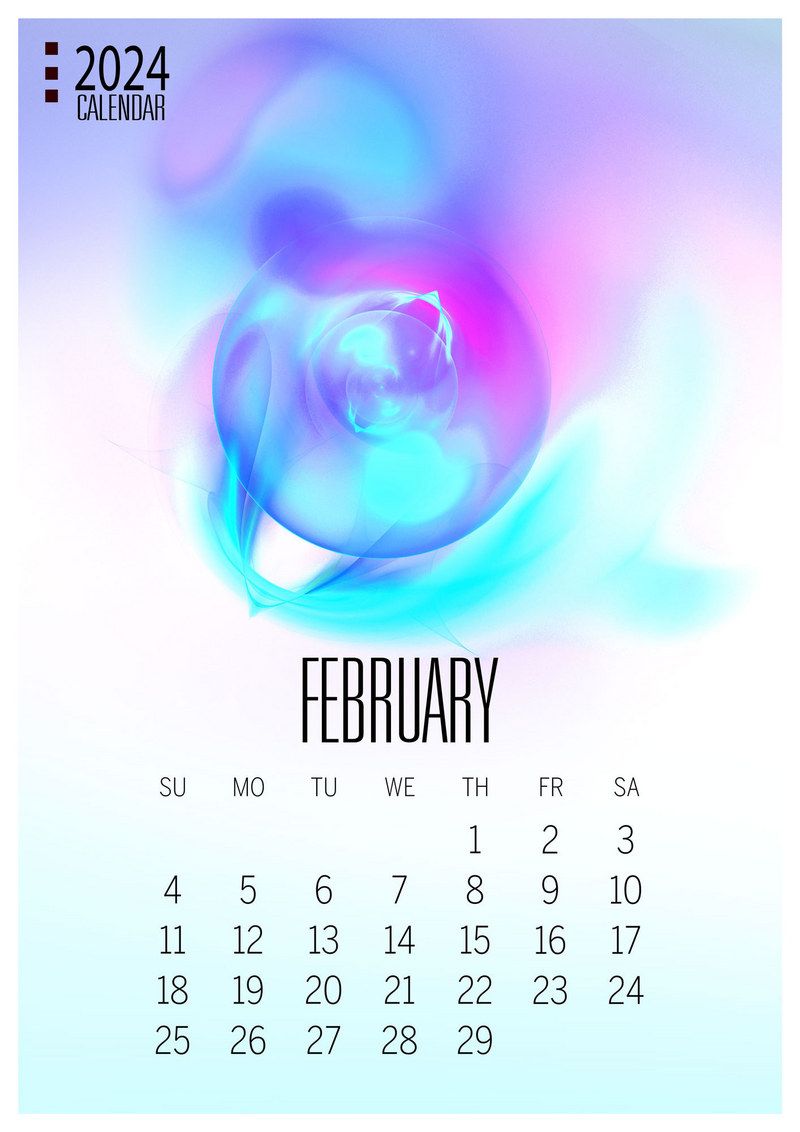 800x1132 February Calendar 2024 Halo Template