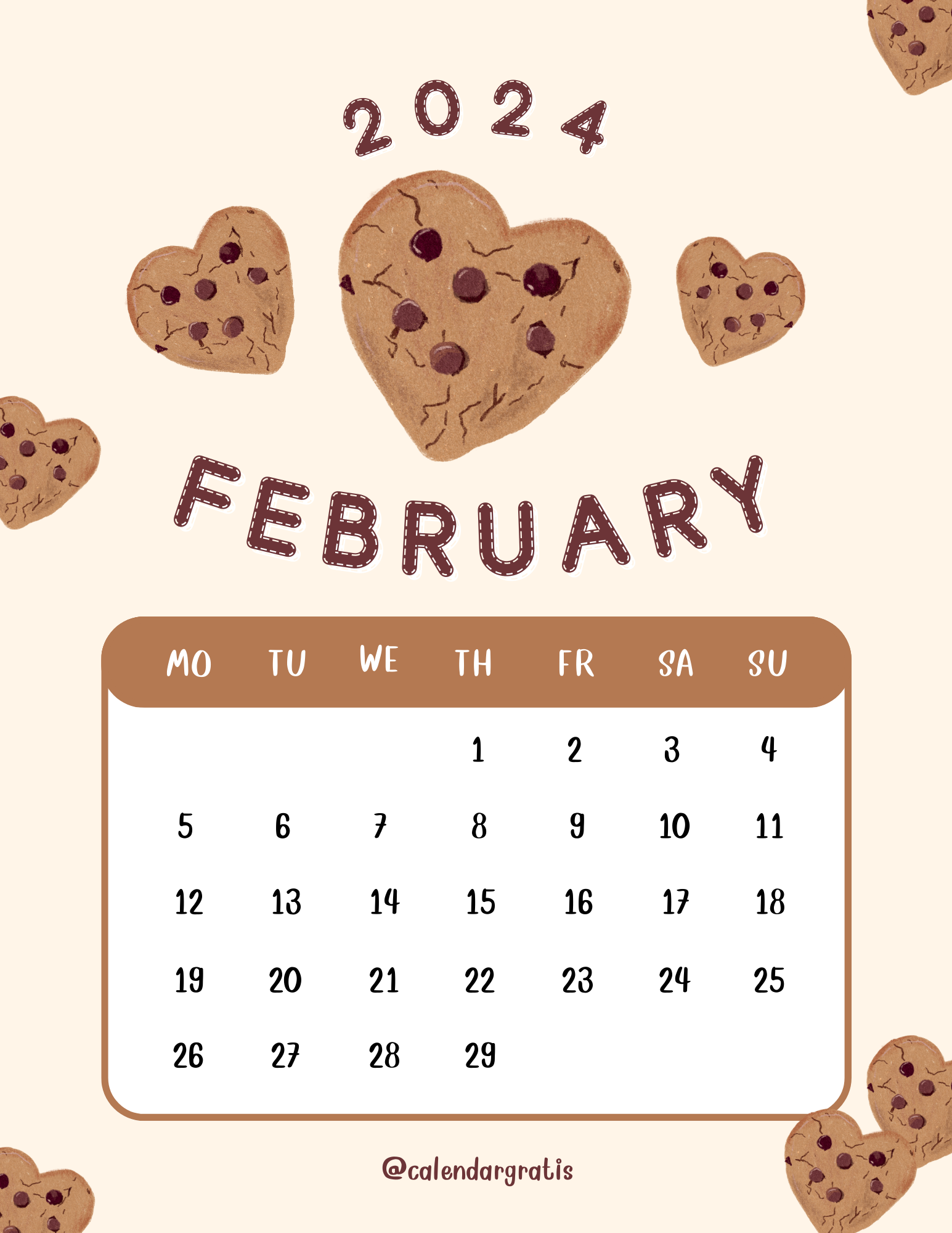 1545x2000 Kids Calendar 2024 Printable