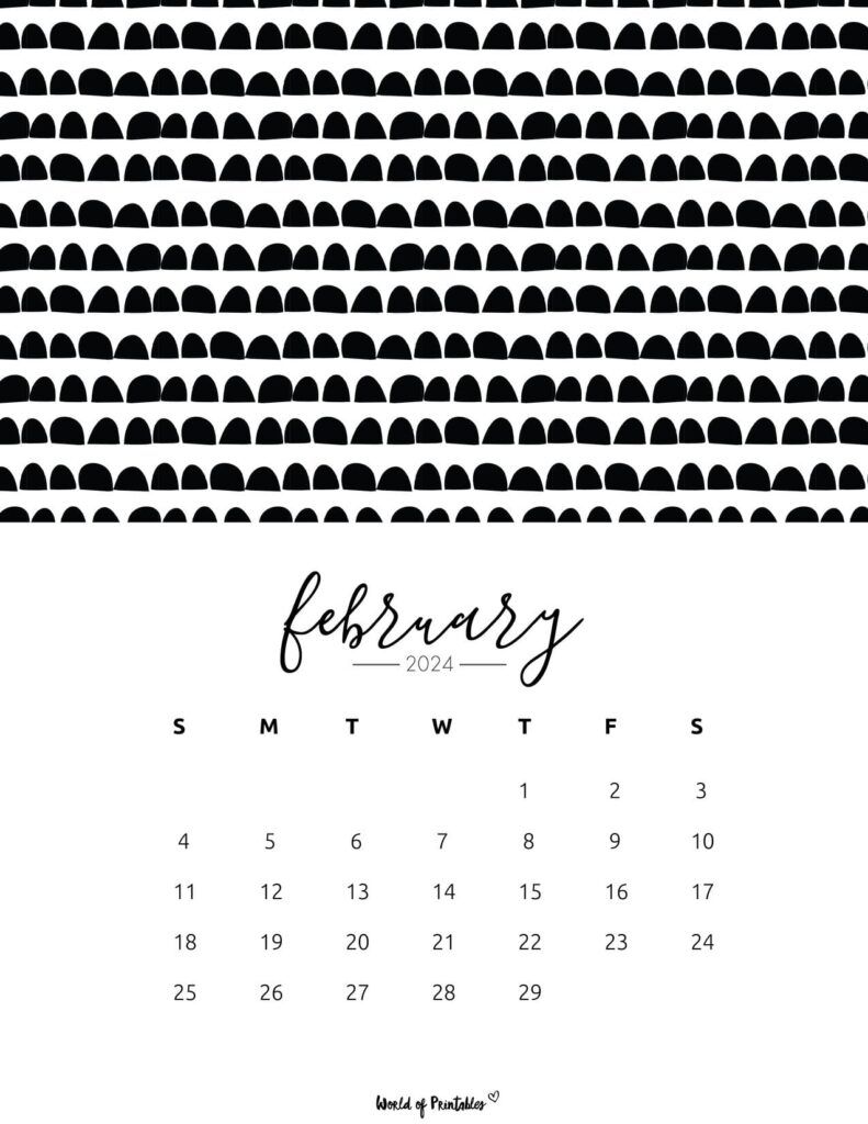 791x1024 Free Printable February 2024 Calendars