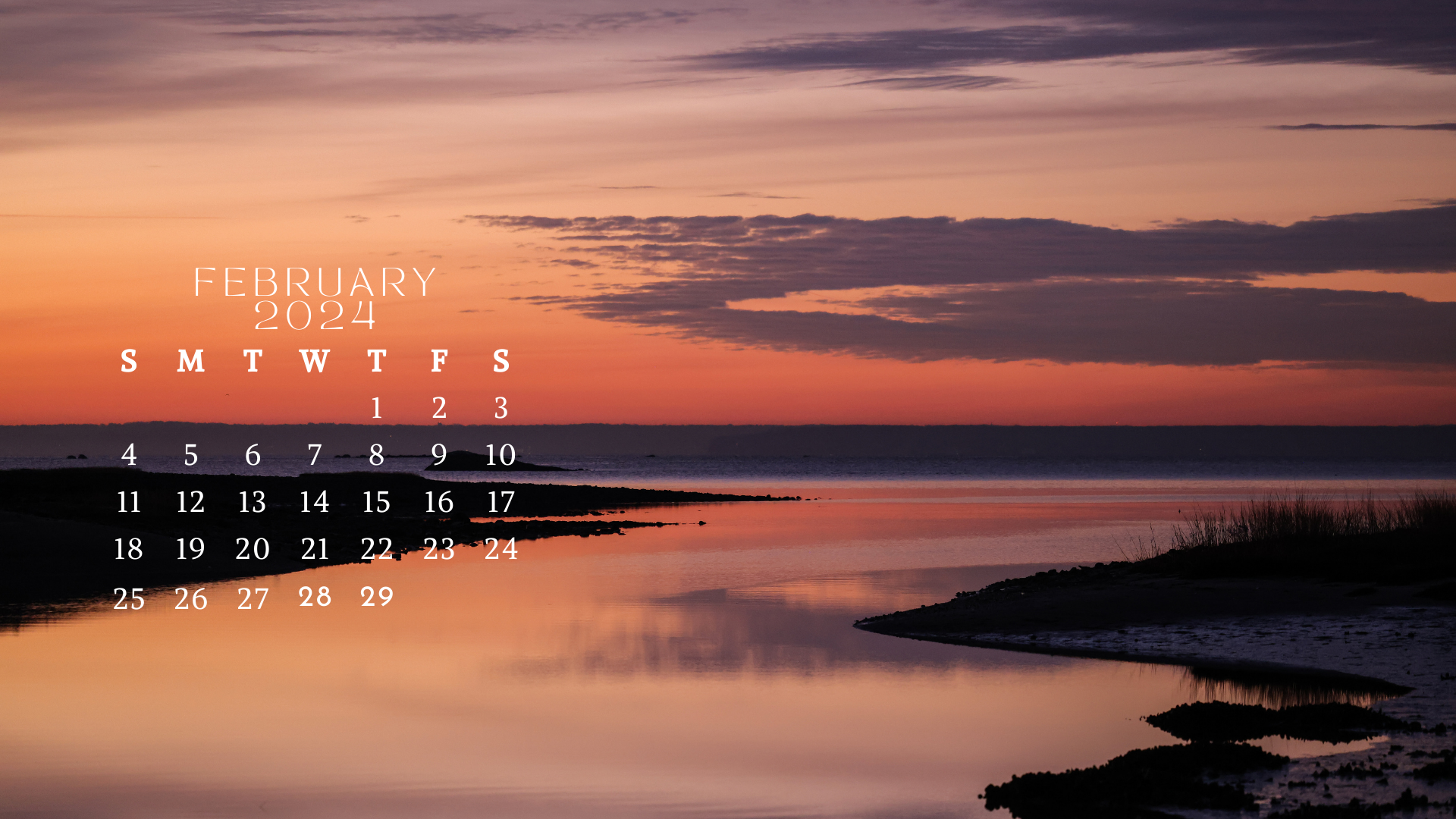 1920x1080 FREE FEBRUARY 2024 DESKTOP CALENDAR