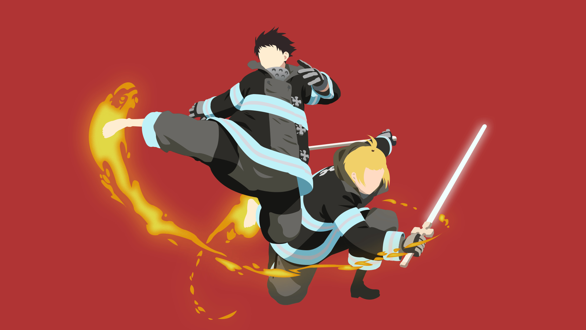 1920x1080 Fire Force computer wallpaper. Anime