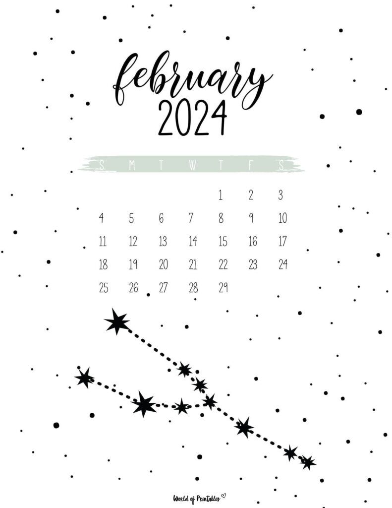 791x1024 Free Printable February 2024 Calendars