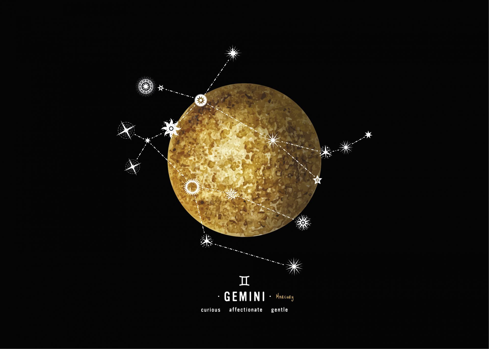 1920x1372 Constellation planet Gemini