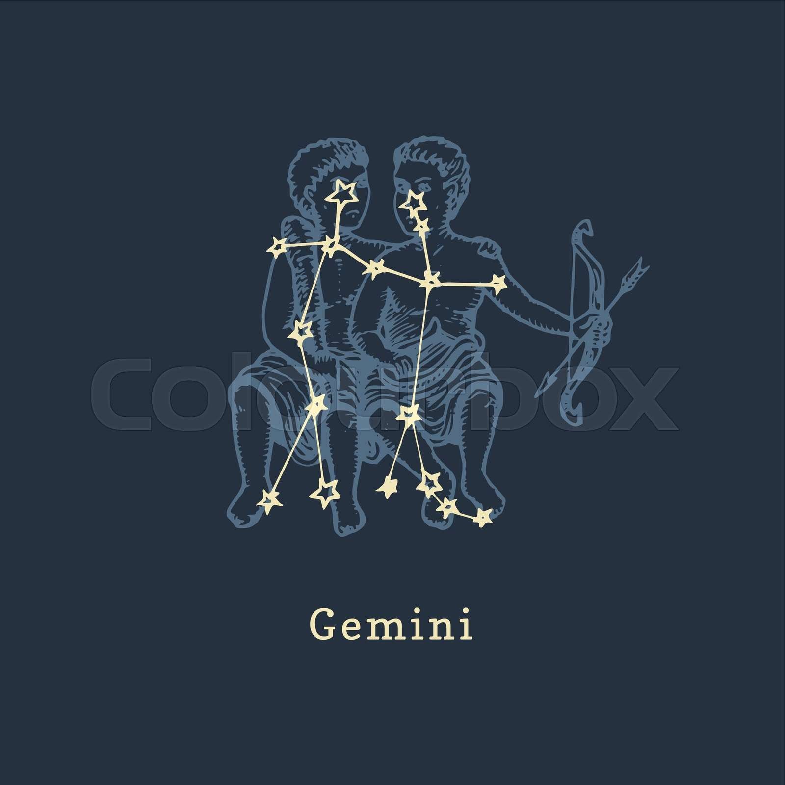 1600x1600 Zodiac constellation of Gemini