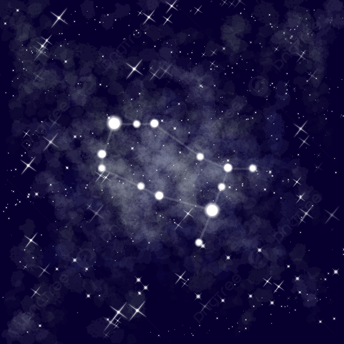 1200x1200 Gemini Constellation Background, Stars