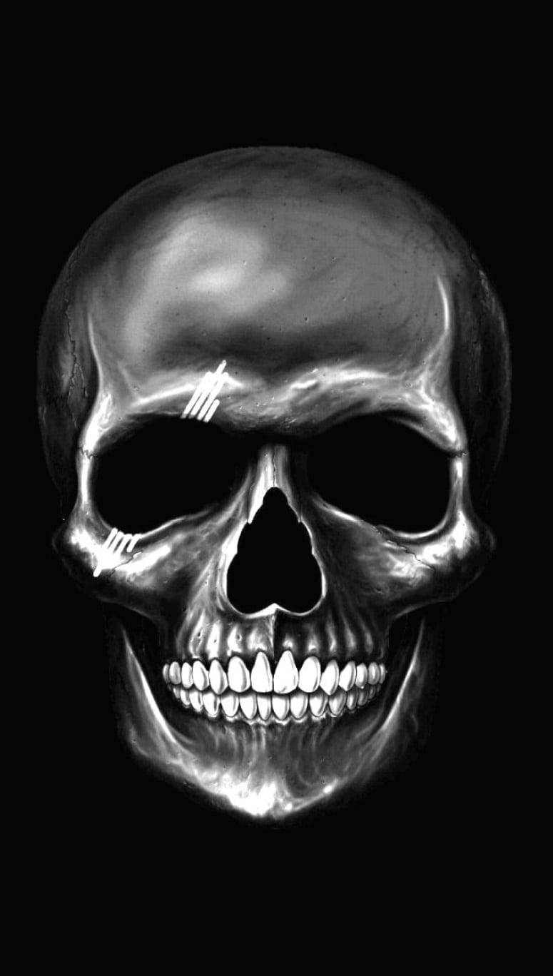 775x1368 + Gangster Skull Wallpaper Full