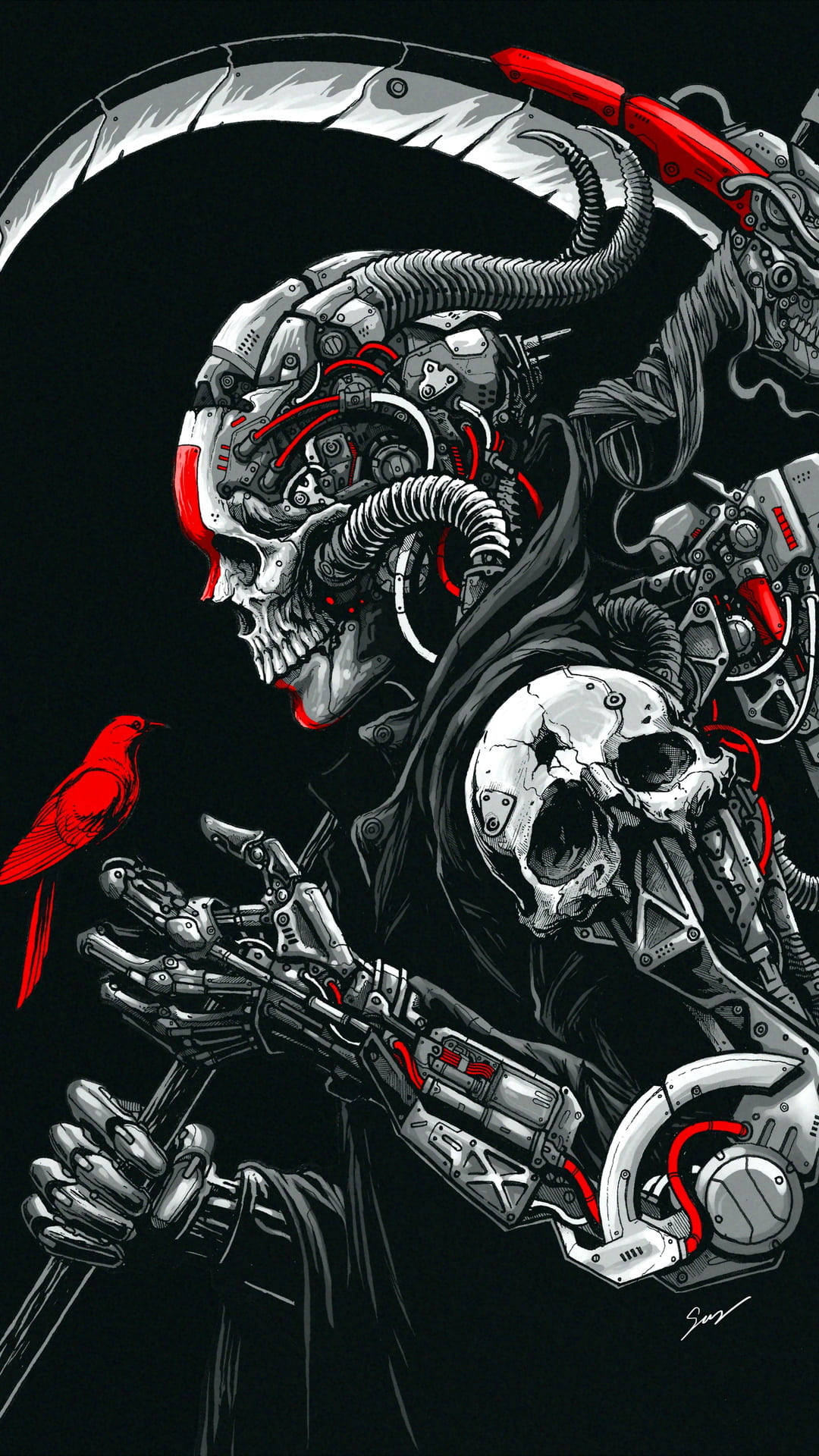 1080x1920 + Gangster Skull Wallpaper Full