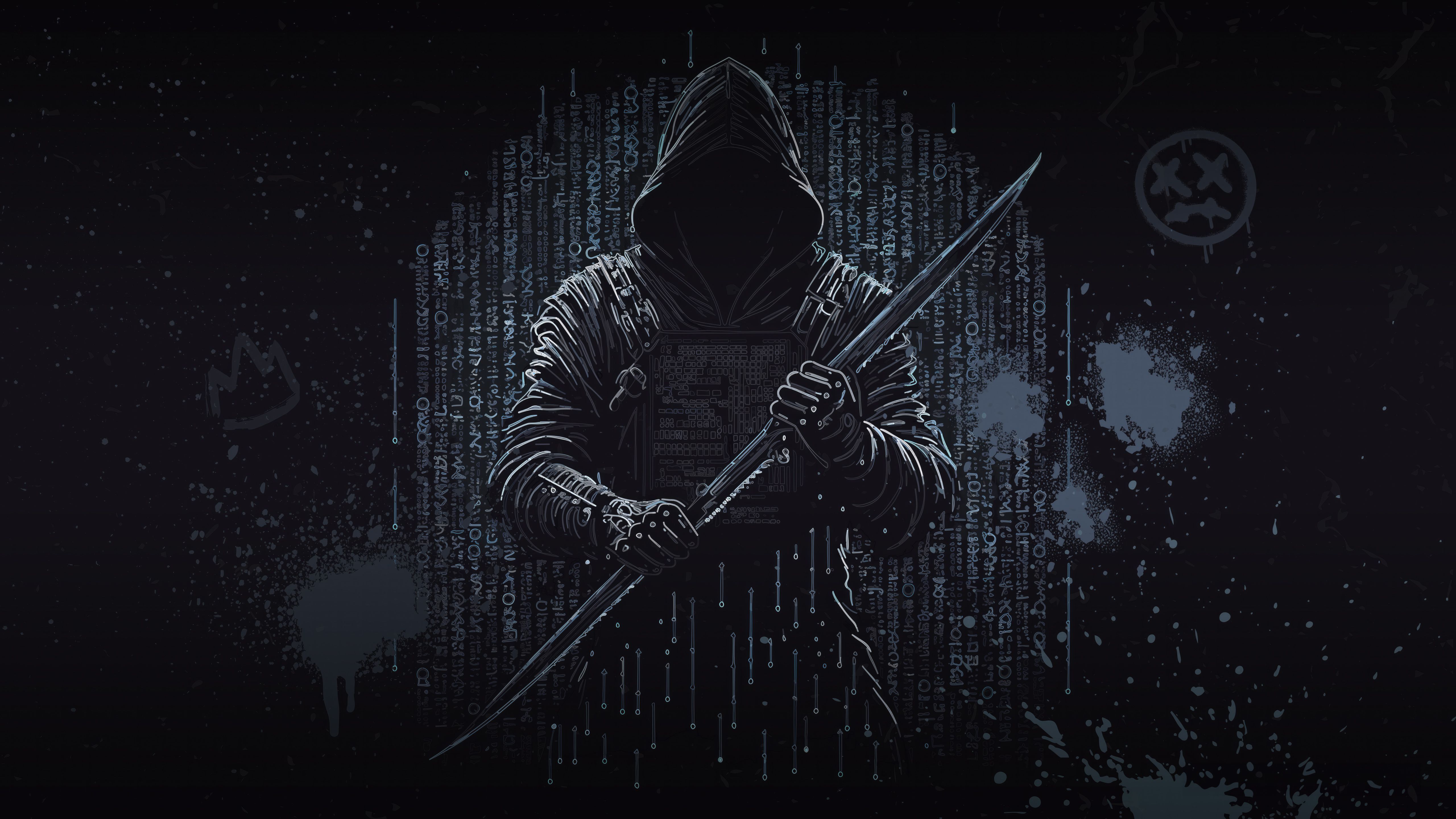 5120x2880 Security Break Grim Reaper Hacker Wallpaper, HD Computer Wallpaper, 4k Wallpaper, Image, Background, Photos and Picture