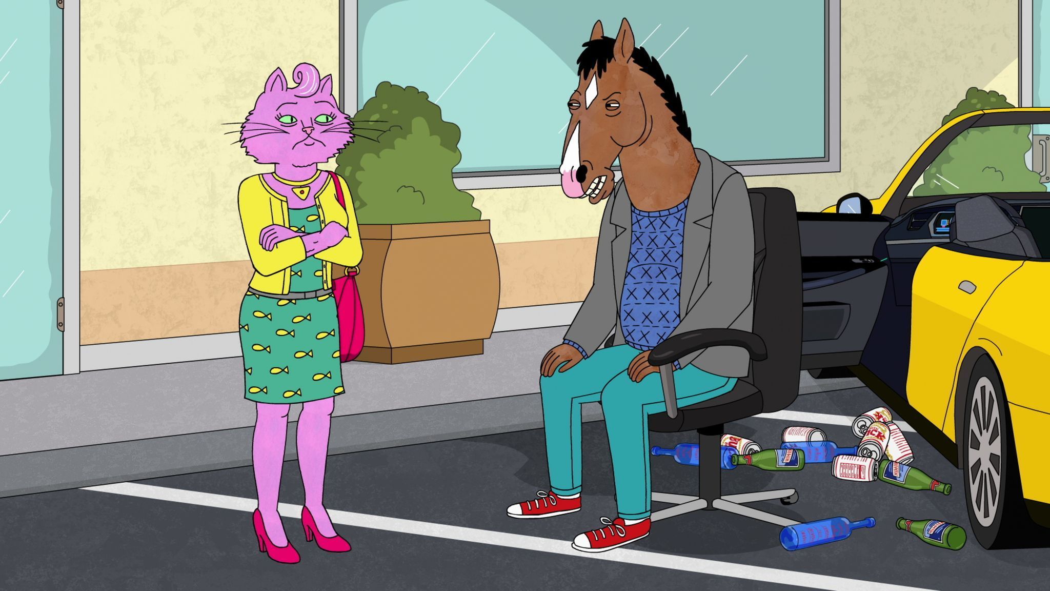 2048x1152 TV Show BoJack Horseman HD Wallpaper