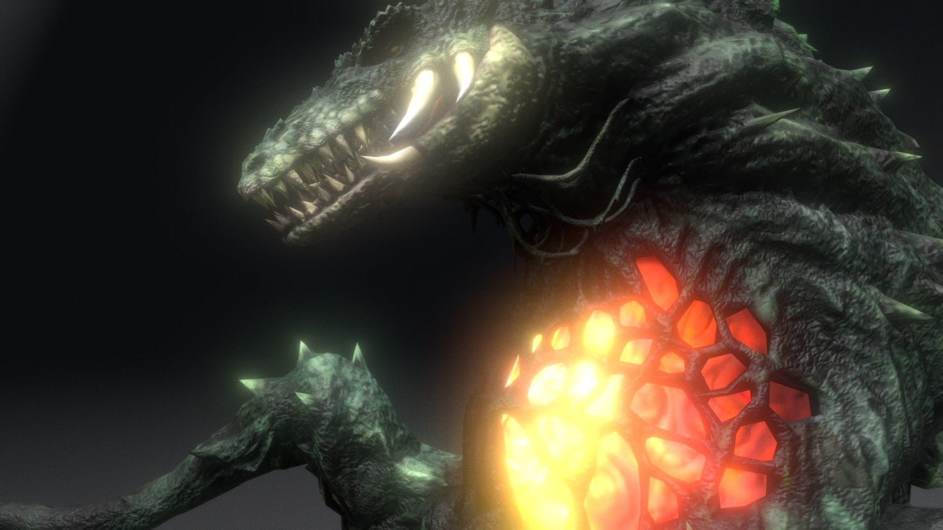 1920x1080 Godzilla Free 3D
