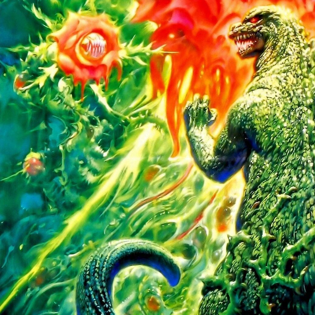 1035x1035 Godzilla Vs Biollante Deluxe 11 X 17