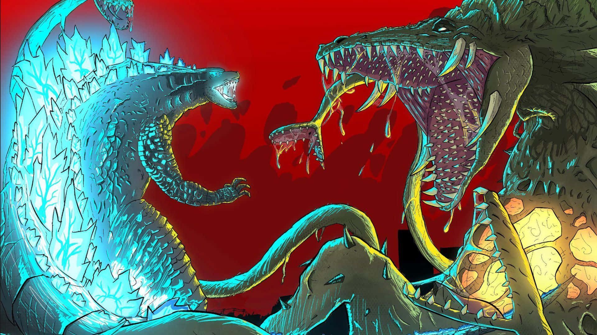 1920x1080 titans: Godzilla Vs Biollante Wallpaper