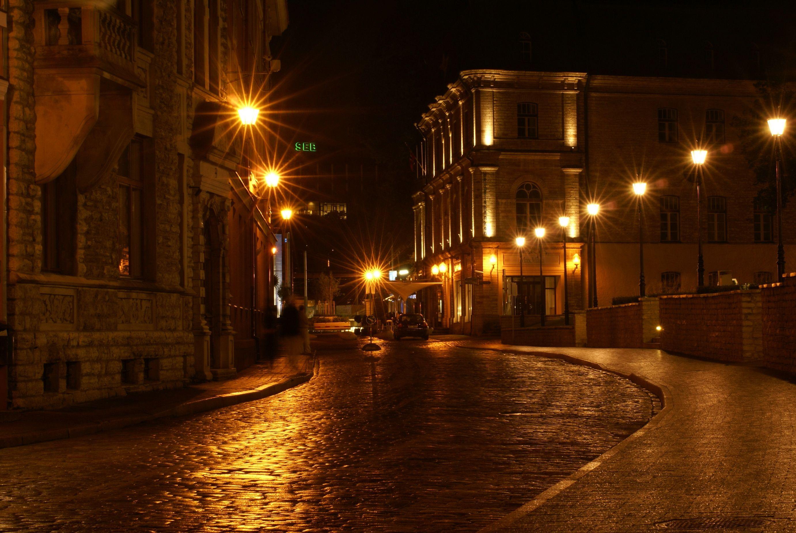 Night Street Background