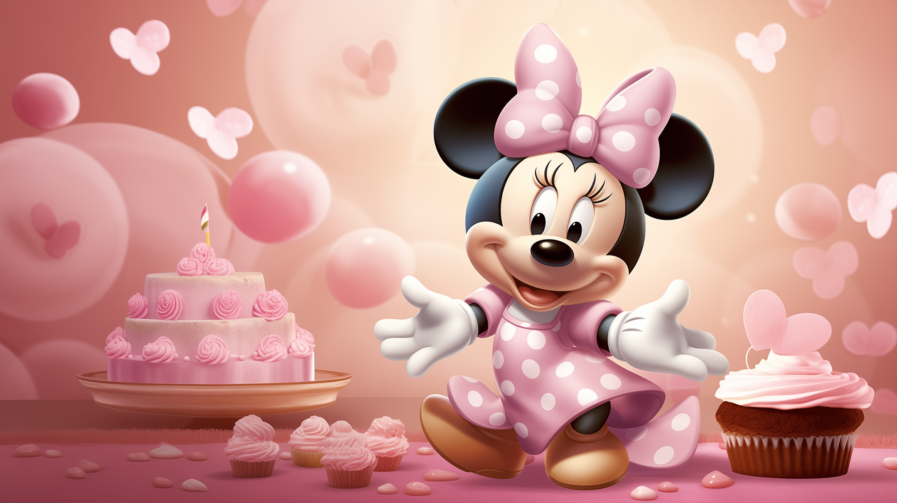 2912x1632 Minnie Mouse Pink Celebration HD