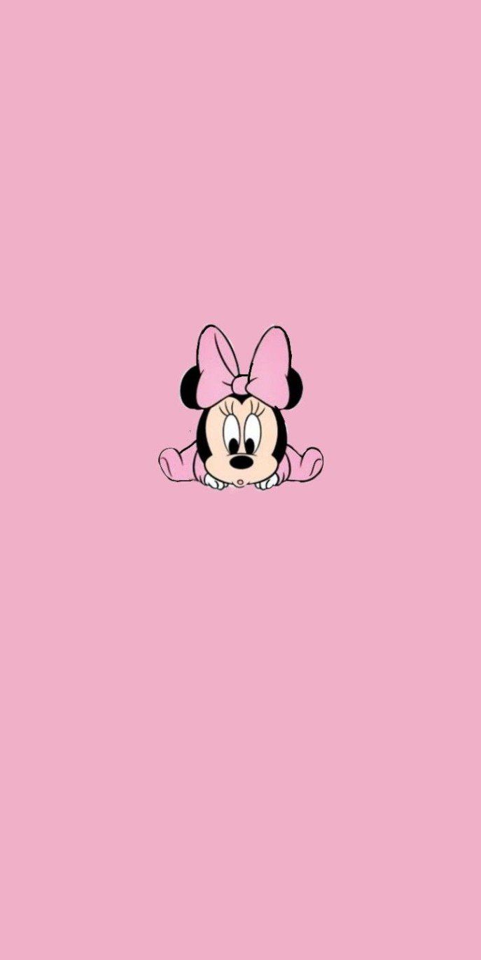 687x1370 Aesthetic minnie mouse Wallpaper