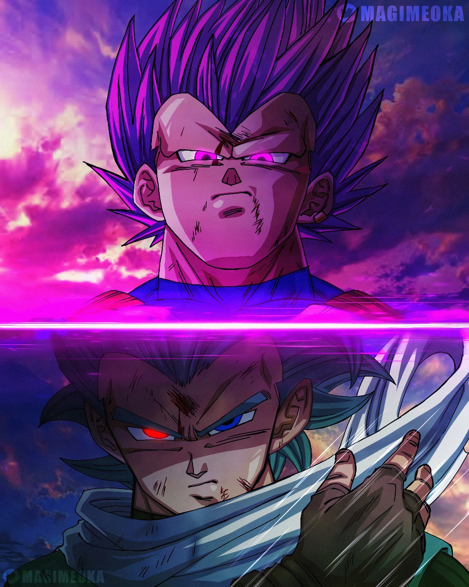 1638x2048 Magimeoka on X: Vegeta Ego Superior e
