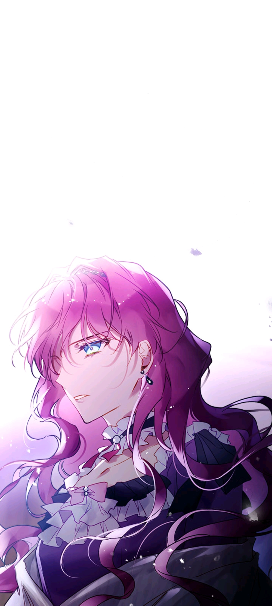 1080x2400 REQUEST (Death Is The Only Ending For The Villainess) Can someone change the ba background to AMOLED black and keep the purple gradient same increase the image quality as well. Thank you! (