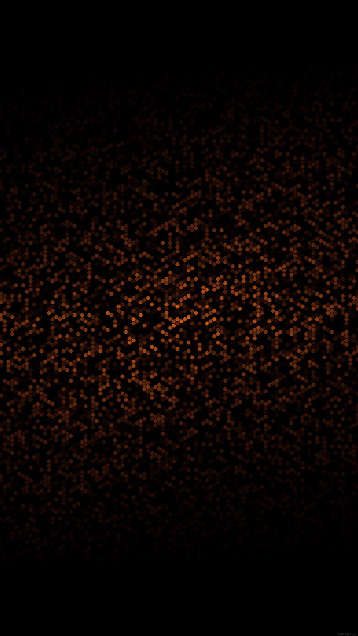 1242x2208 iPhone7papers pattern black and orange abstract