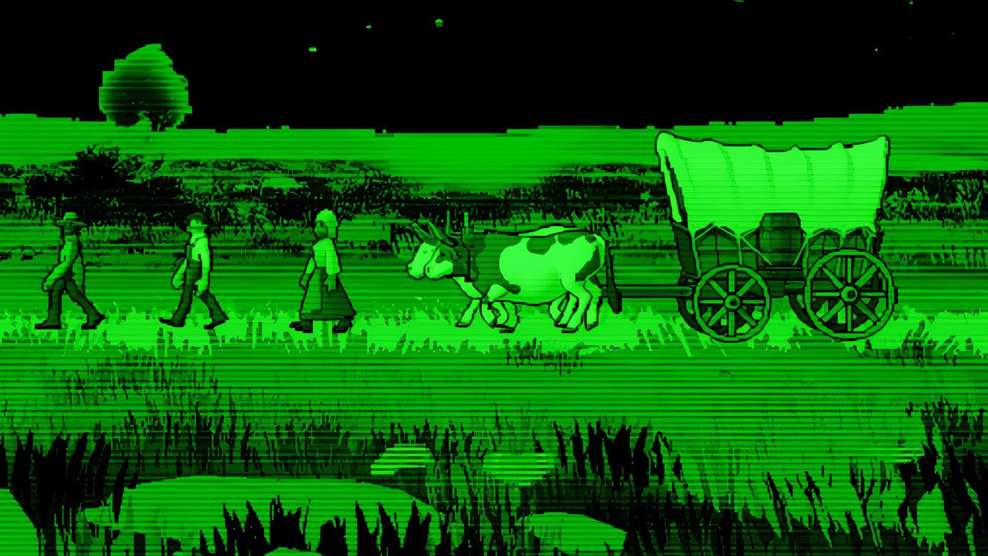 1920x1080 Survival game classic The Oregon Trail