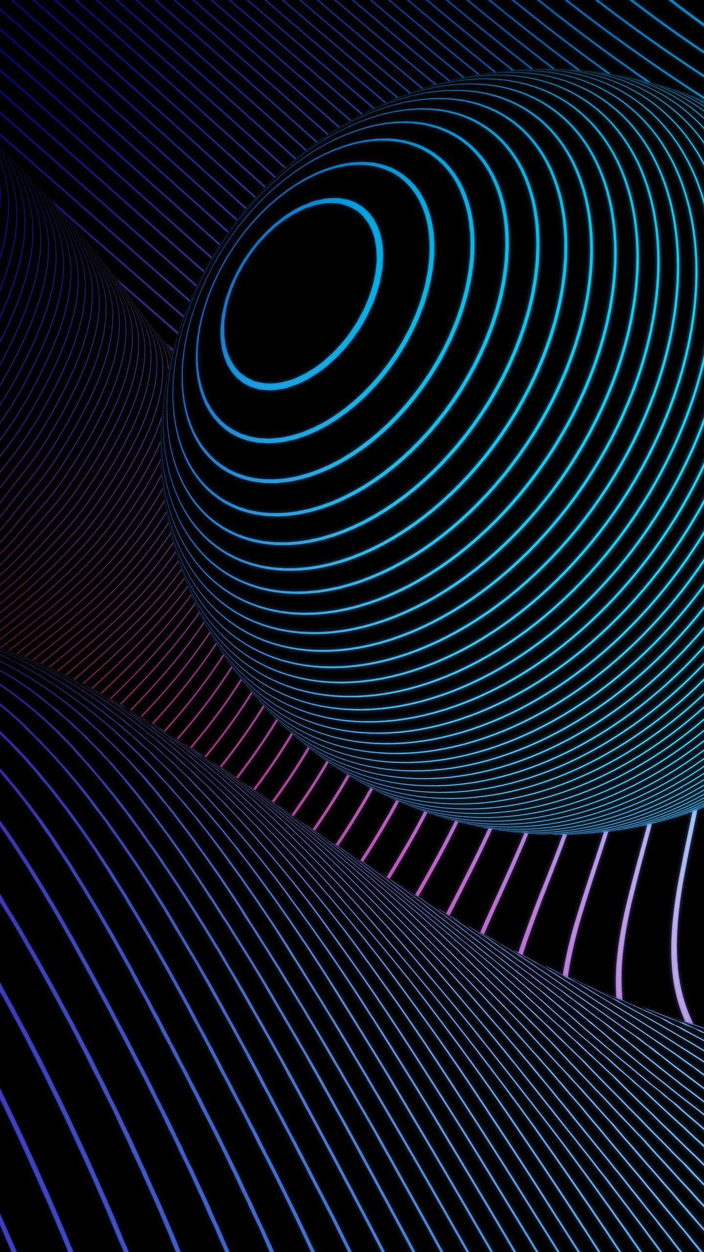 1440x2560 Abstract Shapes 4K Wallpaper