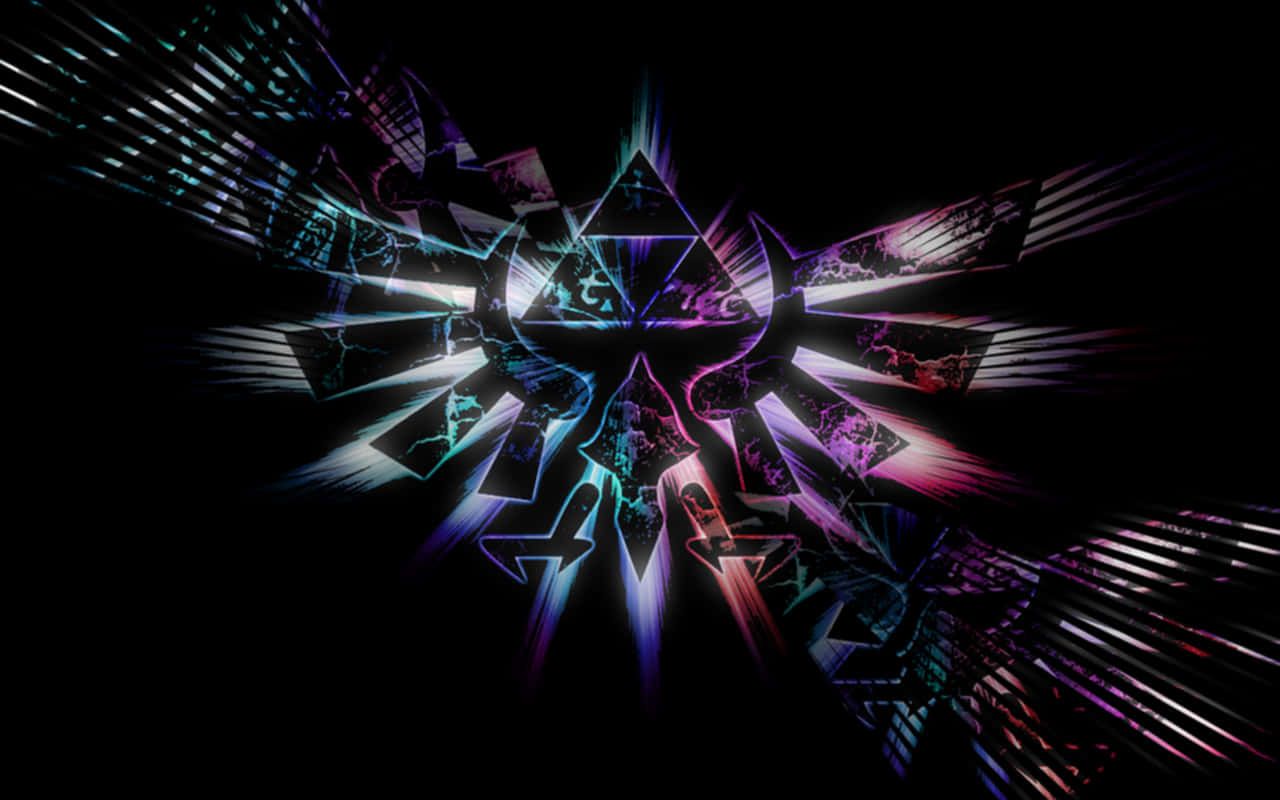1280x800 Download The Legend Of Zelda Logo In The Dark Wallpaper